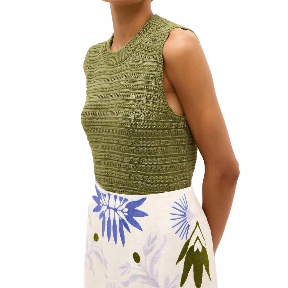 NEW MARIE OLIVER women's nev top in pesto - Picture 5 of 6